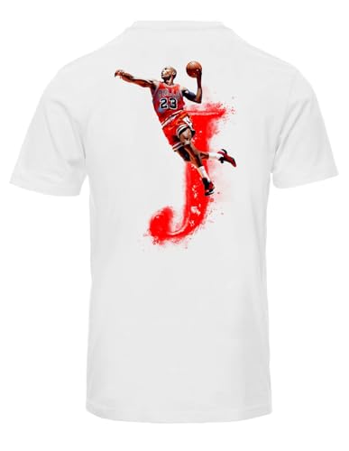 Blasfemus The Last Dance Herren T-Shirt - J 23 Champions Basketball NBA Basketball, Weiß, Small von Blasfemus