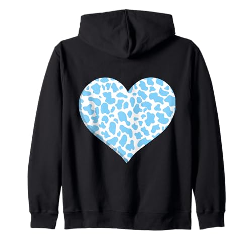 blaues Kuhmuster - herzblaues Kuhmuster für Männer und Kapuzenjacke blaues Kuhmuster - herzblaues Kuhmuster für Männer und Kapuzenjacke von Blau-weißes Kuh-Tiermuster-Kostüm