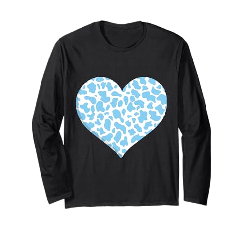 blaues Kuhmuster - herzblaues Kuhmuster für Männer und Langarmshirt blaues Kuhmuster - herzblaues Kuhmuster für Männer und Langarmshirt von Blau-weißes Kuh-Tiermuster-Kostüm