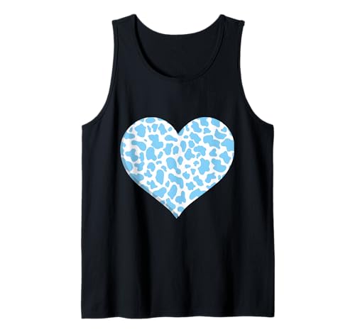 blaues Kuhmuster - herzblaues Kuhmuster für Männer und Tank Top blaues Kuhmuster - herzblaues Kuhmuster für Männer und Tank Top von Blau-weißes Kuh-Tiermuster-Kostüm