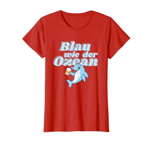 Damen Blau wie der Ozean Julian Mia Malle Party Sprüche Sommer B06 T-Shirt von Blau wie der Ozean Sprüche Statement Malle Party