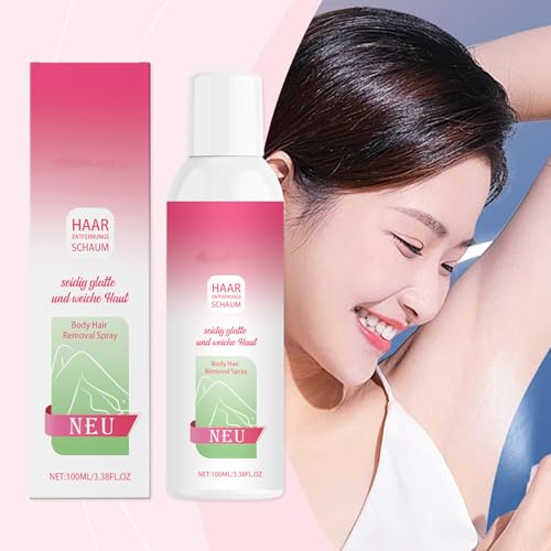 Body Haarentfernung enthaarungsspray, Effektive Haarentfernung Ohne Rasur Für Frauen Und Männer, enthaarungsspray, Keine Hautirritationen (1) von BlauHaus