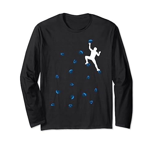 Bouldern Blaue Boulder Motiv Klettern Herren Mann Boulder Langarmshirt Bouldern Blaue Boulder Motiv Klettern Herren Mann Boulder Langarmshirt von Blaue Boulder Herren Motiv Mann Bouldern Kletterer