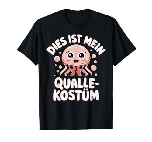 Dies ist mein Qualle-Kostüm Quallen Damen Kostüm Unterwasser T-Shirt von Blaue Nesselqualle Blue jellyfish Qualle Medusa
