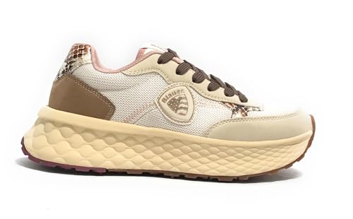 Blauer Lynn Cream/Braun D26BU03 F5LYNN01/PYT Damen-Sneaker, Cream Brown, 39 EU von Blauer HT