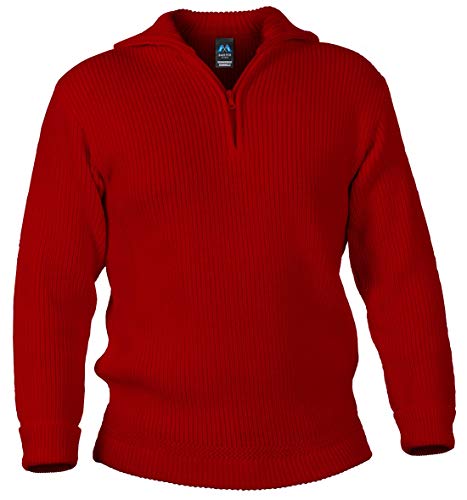 Blauer Peter - Kinder-Merino-Troyer - Pullover - 10 Farben, Farbe:Rot, Größe:146 von Blauer Peter