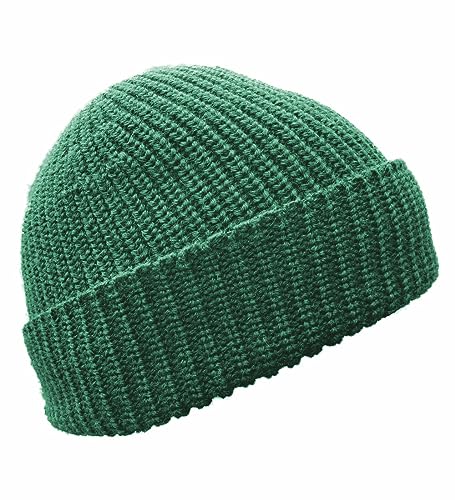 Blauer Peter - Strickmütze - Schurwolle - 9 Farben, Farbe:Tanne von Blauer Peter