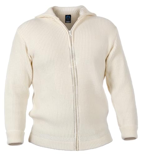 Blauer Peter - Troyer - Strickjacke - Merino - 10 Farben, Farbe:Natur, Größe:50 von Blauer Peter