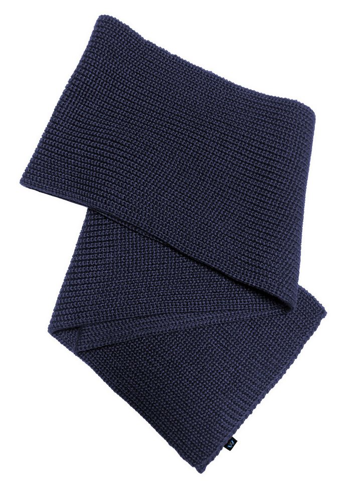 Blauer Peter Strickschal, aus Schurwolle in Perlfang-Optik von Blauer Peter