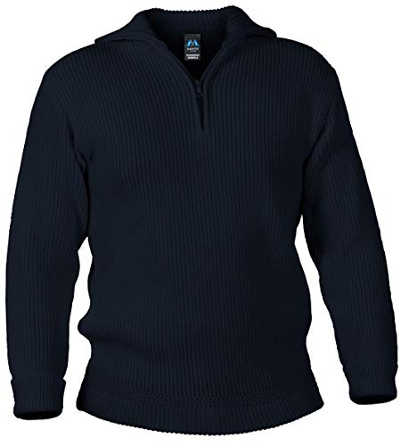Blauer Peter - Troyer - Pullover - Schurwolle - 9 Farben, Farbe:Marine, Größe:56 von Blauer Peter