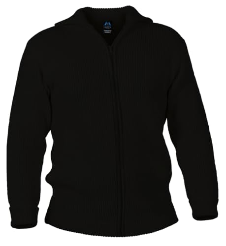 Blauer Peter - Troyer - Strickjacke - Merino - 10 Farben, Farbe:Schwarz, Größe:62 von Blauer Peter