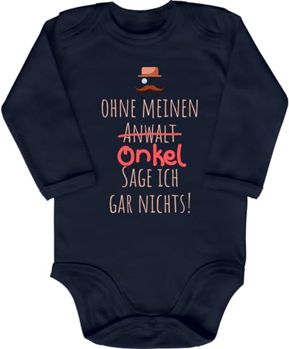 Blauer-Storch Baby Body in Dunkelblau Mein Onkel ist auch mein Anwalt Lustiger Spruch Geschenk vom Onkel zur Geburt oder Geburtstag für Kleinkind Langarm Bio Baumwolle Blauer-Storch Baby Body in Dunkelblau Mein Onkel ist auch mein Anwalt Lustiger Spruch Geschenk vom Onkel zur Geburt oder Geburtstag für Kleinkind Langarm Bio Baumwolle von Blauer-Storch