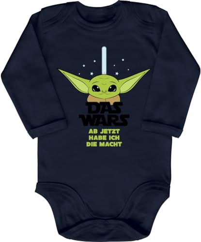 Blauer-Storch Baby Body in Dunkelblau Star Wars Joda, Das Wars, ab jetzt habe Ich die Macht Spruch Geschenk zur Geburt zum Geburtstag für Kleinkind Langarm Bio Baumwolle Blauer-Storch Baby Body in Dunkelblau Star Wars Joda, Das Wars, ab jetzt habe Ich die Macht Spruch Geschenk zur Geburt zum Geburtstag für Kleinkind Langarm Bio Baumwolle von Blauer-Storch