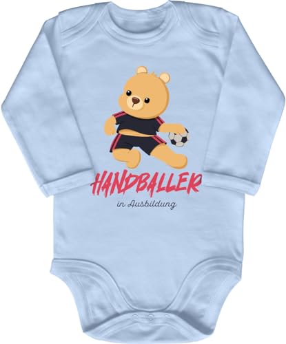 Blauer-Storch Baby Body in Hellblau Handballer Teddybär in Ausbildung Süßes Handball Geschenk zur Geburt Geburtstag für den Handballspieler Nachwuchs Langarm Bio Baumwolle Blauer-Storch Baby Body in Hellblau Handballer Teddybär in Ausbildung Süßes Handball Geschenk zur Geburt Geburtstag für den Handballspieler Nachwuchs Langarm Bio Baumwolle von Blauer-Storch