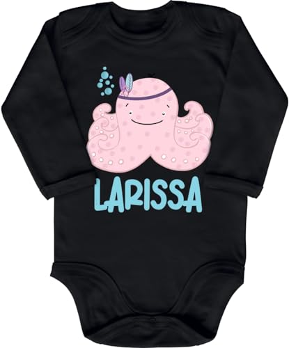 Blauer-Storch Babybody mit Druck Baby Body mit personalisiertem Namen kleine Krake Geschenk für Kleinkind Langarm Bio Baumwolle Blauer-Storch Babybody mit Druck Baby Body mit personalisiertem Namen kleine Krake Geschenk für Kleinkind Langarm Bio Baumwolle von Blauer-Storch