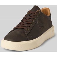 Blauer USA Sneaker mit Label-Patch in Dunkelbraun, Größe 42 von Blauer USA