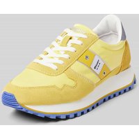 Blauer USA Sneaker mit Schnürverschluss Modell 'MILLEN' in Gelb, Größe 41 von Blauer USA