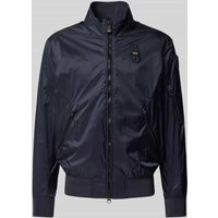Blauer Usa Bomberjacke mit Reißverschlusstaschen Modell 'BRAHMS' in Marine, Größe S von Blauer Usa