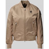 Blauer Usa Bomberjacke mit Reißverschlusstaschen Modell 'LAURIE' in Beige, Größe XL von Blauer Usa