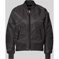 Blauer Usa Bomberjacke mit Reißverschlusstaschen Modell 'LAURIE' in Black, Größe L von Blauer Usa