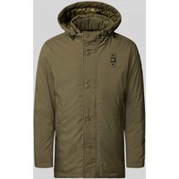 Blauer Usa Daunenjacke mit Kapuze Modell 'CHESTER' in Oliv, Größe XXL von Blauer Usa