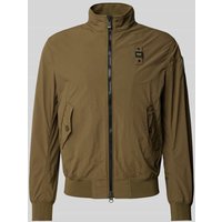 Blauer Usa Jacke mit Stehkragen Modell 'ALWIN' in Oliv, Größe XL von Blauer Usa