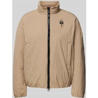 Blauer Usa Jacke mit Zweiwege-Reißverschluss Modell 'BELLAMI' in Beige, Größe S von Blauer Usa