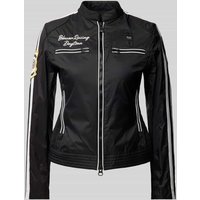 Blauer Usa Jacke mit Zweiwege-Reißverschluss Modell 'CATHERINE' in Black, Größe M von Blauer Usa
