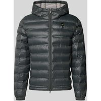 Blauer Usa Steppjacke mit Kapuze Modell 'CHARLES' in Graphit, Größe M von Blauer Usa