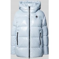 Blauer Usa Steppjacke mit Label-Detail in Hellblau, Größe L von Blauer Usa