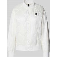 Blauer Usa Steppjacke mit Stehkragen in Offwhite, Größe L von Blauer Usa