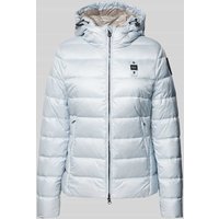 Blauer Usa Steppjacke mit Zwei-Wege-Reißverschluss in Hellblau, Größe M von Blauer Usa