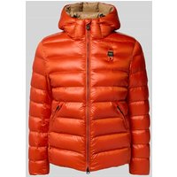 Blauer Usa Steppjacke mit Zweiwege-Reißverschluss Modell 'ADAMS' in Orange, Größe L von Blauer Usa