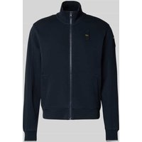 Blauer Usa Sweatjacke mit Stehkragen und Label-Stitching Modell 'CITY' in Marine, Größe XXL von Blauer Usa