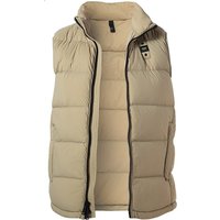 Blauer. USA Herren Daunenweste beige Mikrofaser unifarben von Blauer. USA