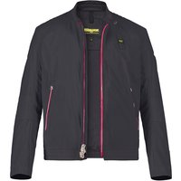 Blauer. USA Herren Jacke Schwarz Mikrofaser unifarben von Blauer. USA