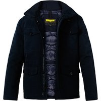 Blauer. USA Herren Fieldjacket blau Mikrofaser unifarben von Blauer. USA