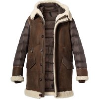 Blauer. USA Herren Lammfelljacke braun unifarben von Blauer. USA