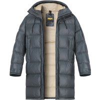 Blauer. USA Herren Parka grau Mikrofaser unifarben von Blauer. USA