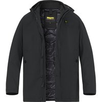 Blauer. USA Herren Daunenjacke schwarz Mikrofaser unifarben von Blauer. USA