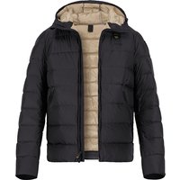 Blauer. USA Herren Daunenjacke schwarz Mikrofaser unifarben von Blauer. USA