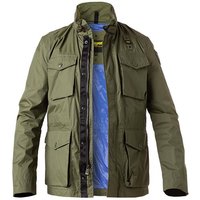 Blauer. USA Herren Fieldjacket grün Mikrofaser unifarben von Blauer. USA