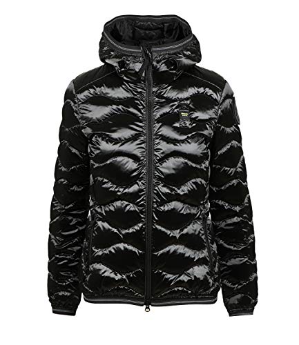 Blauer Damen GIUBBINI Corti Imbottito Piuma Steppjacke, 999 Schwarz, Large von Blauer