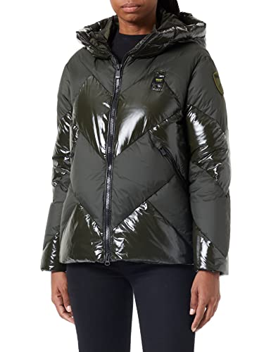 Blauer Damen Kurzjacke mit Federfüllung Steppjacke, 678 Wilde Linde, X-Large von Blauer