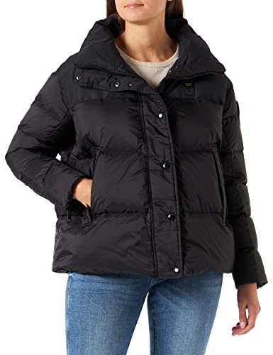 Blauer Damen Kurzjacke mit Federfüllung Steppjacke, 999 Schwarz, Medium von Blauer