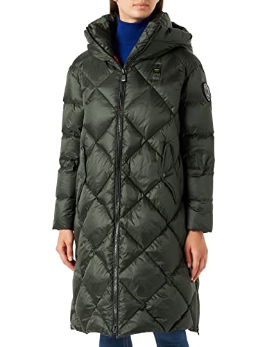 Blauer Damen Wasserabweisend/Lange Trench-Federfüllung Alternativer Daunenmantel, 678cz Wilde Linde Int. Kürbiscreme, X-Large von Blauer