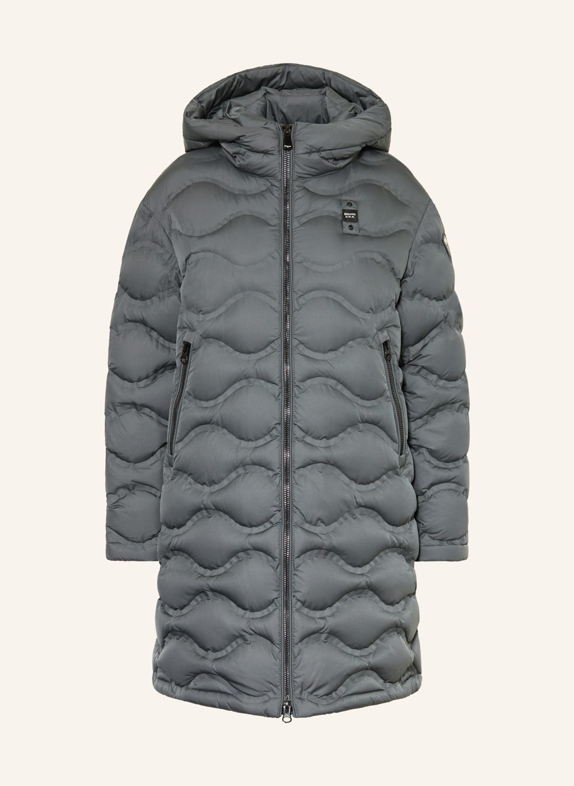 Blauer Daunemantel Madeline grau von Blauer