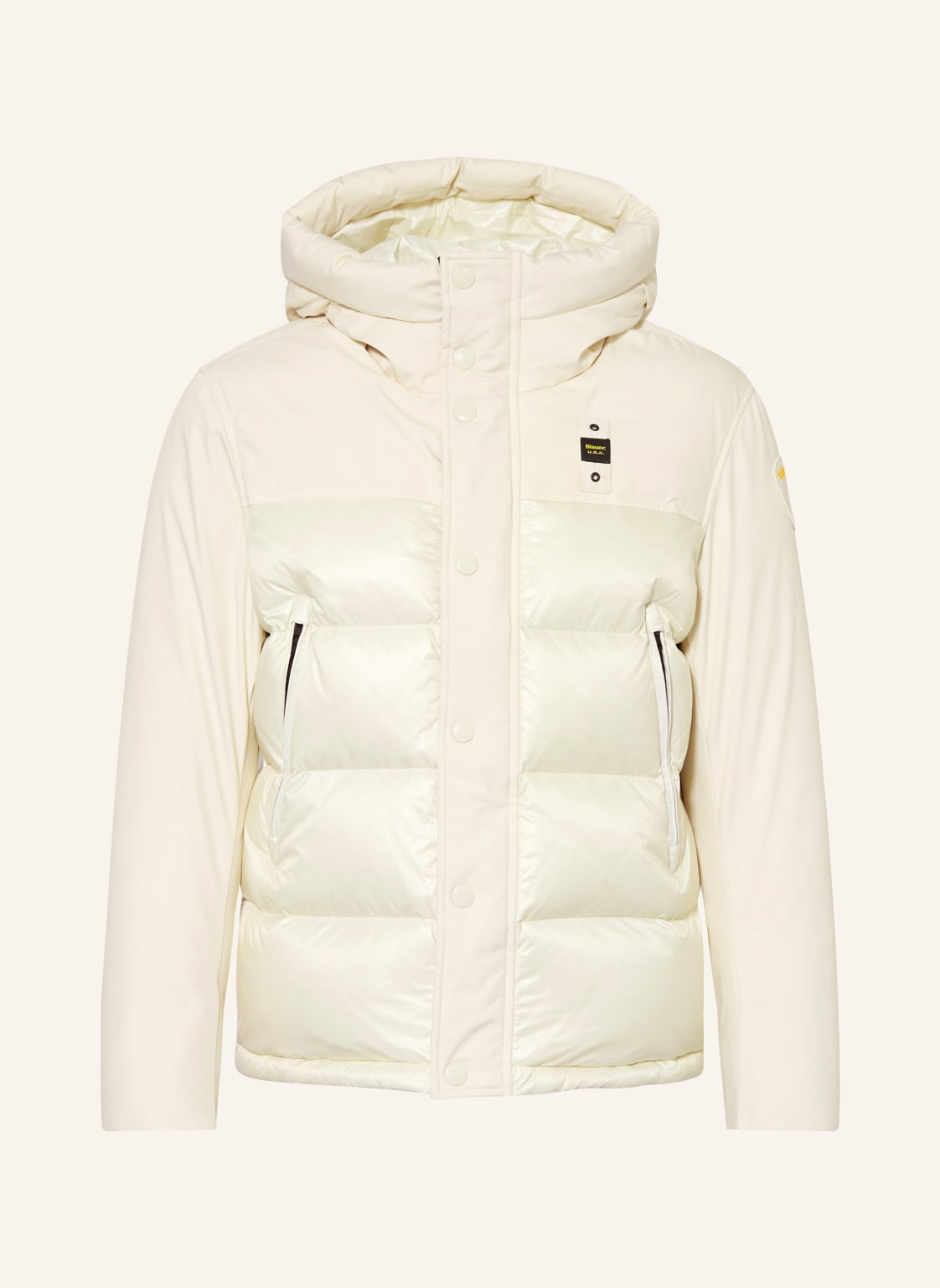 Blauer Daunenjacke Brook weiss von Blauer