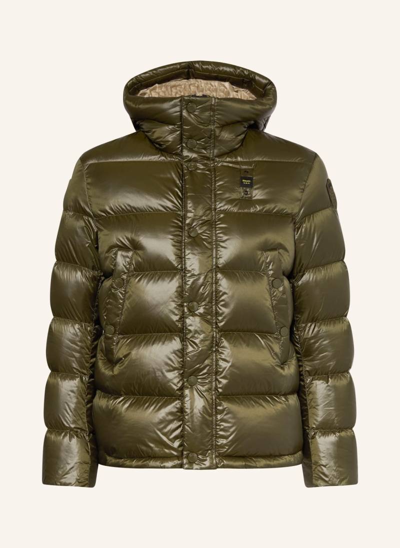 Blauer Daunenjacke Clipper gruen von Blauer