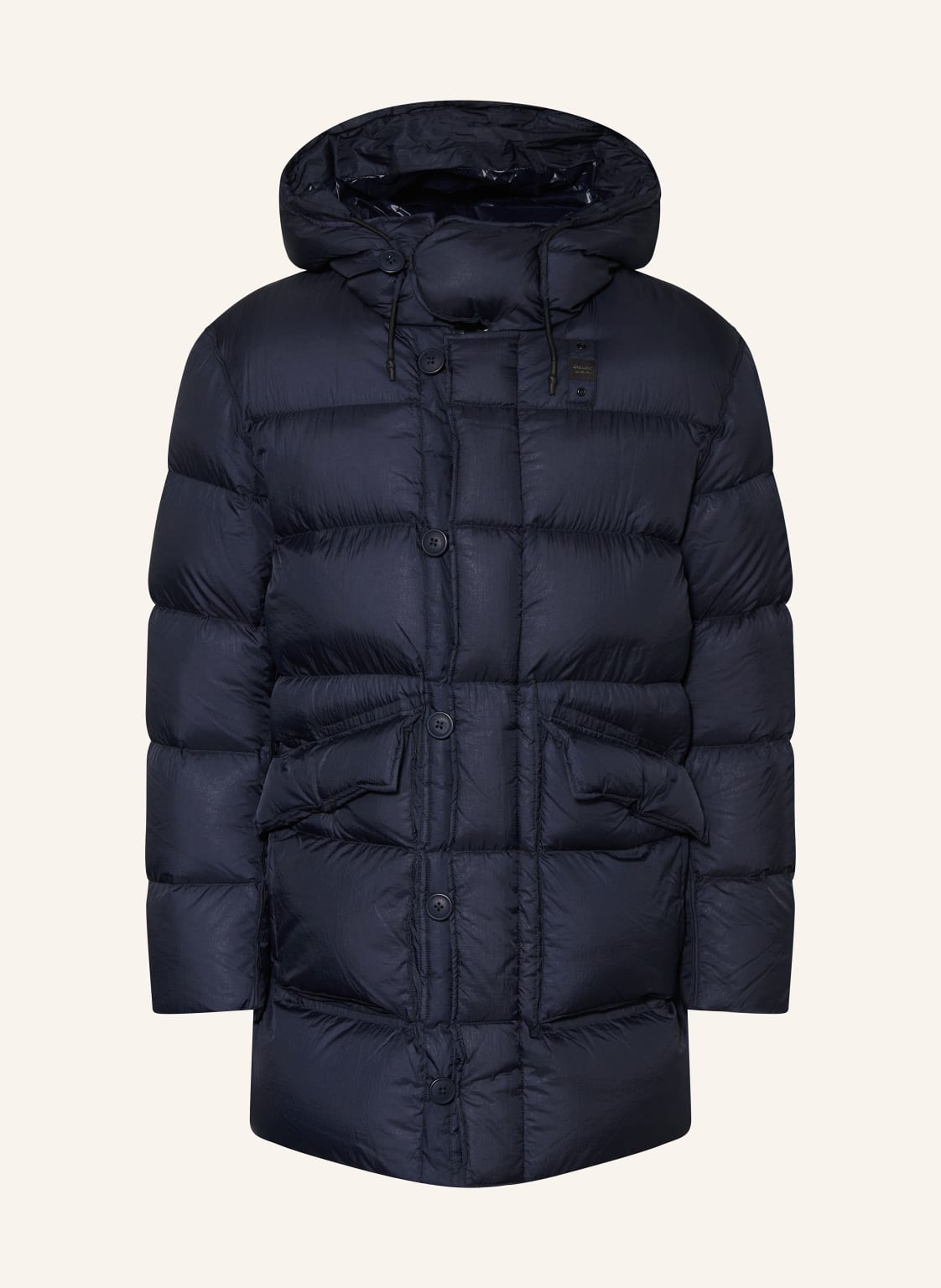 Blauer Daunenmantel Basto blau von Blauer